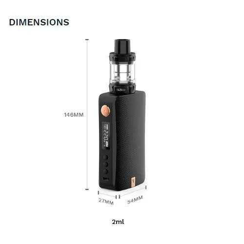 Gen Complete kit de vapeo SKRR tank con 2 baterias 18650 (color GREY) de VAPORESSO - Imagen 2