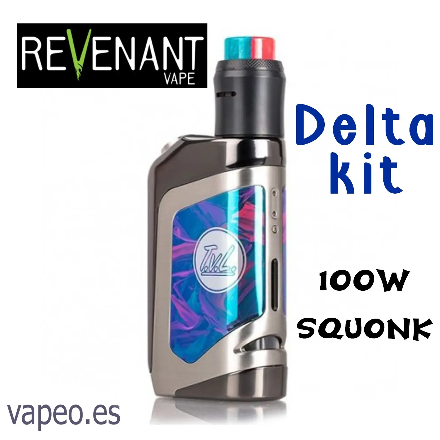 Delta Squonk Revenant vape. Kit de vapeo Color ROJO - Imagen 2