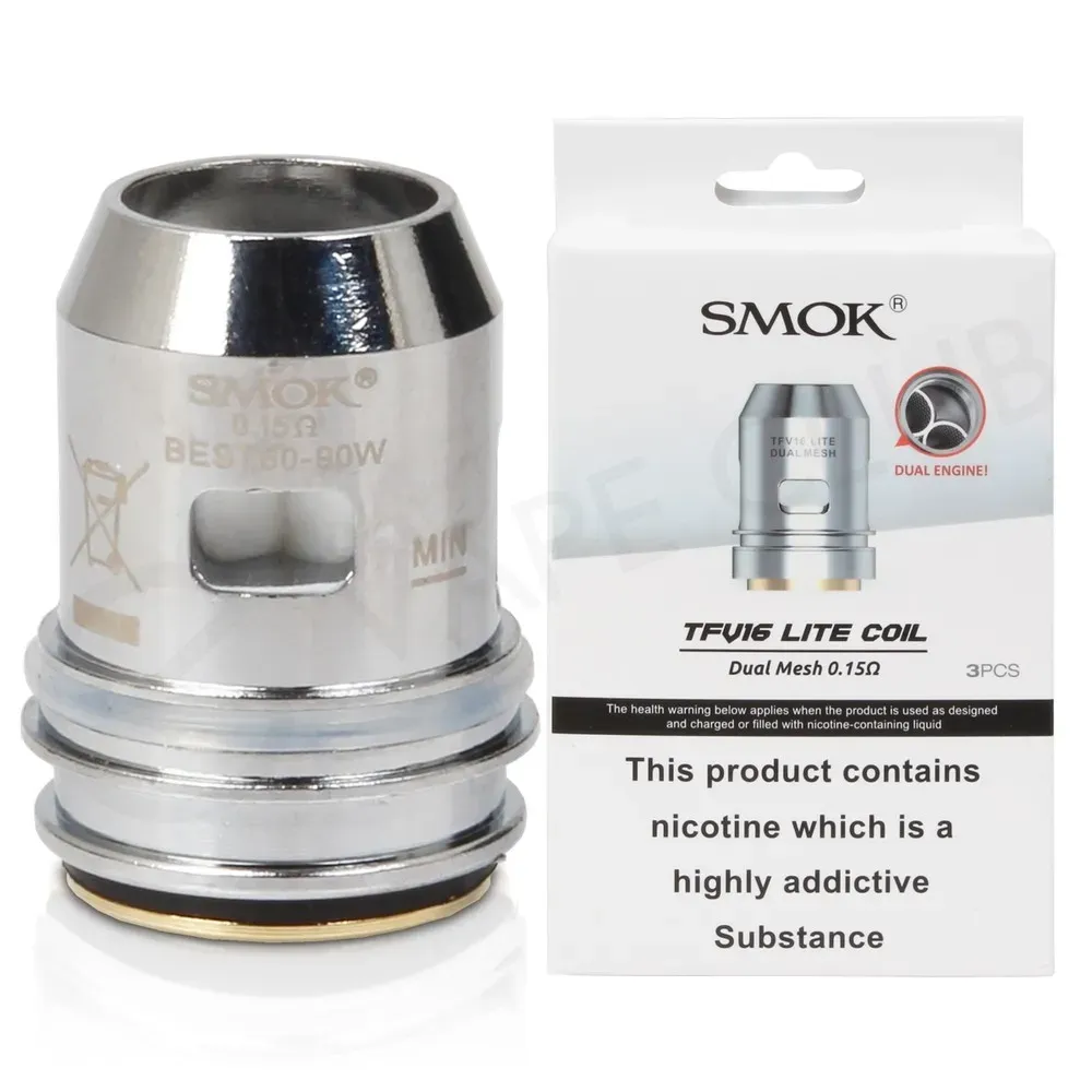 Resistencia Dual Mesh Coil 0.12Ω (80-160w) para TFV16 de Smok - Imagen 2
