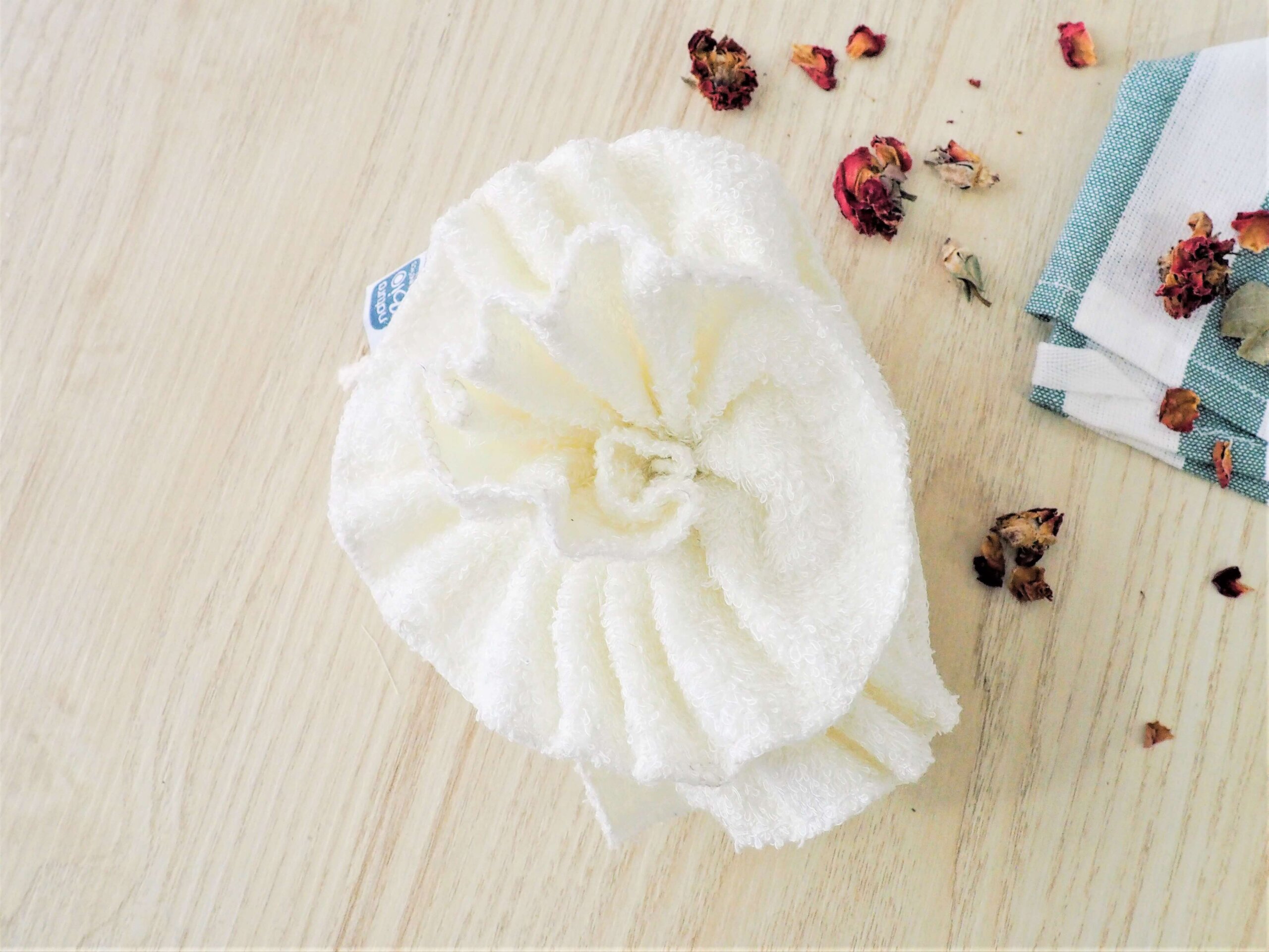 Esponja flor de bambú y algodón - Imagen 2